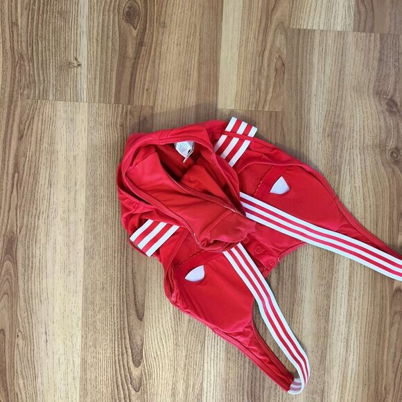 Seafolly Woman's Red & White Tank Belted Maillot One-Piece Swim Suit Sz 4 - Picture 6 of 13